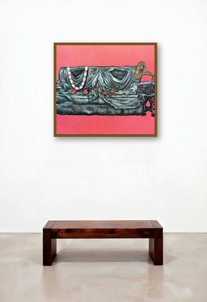 Time Of Life 4 (The Old Gramophone) by artist Gangu Naidu Pv displayed in a Traditional Lounge