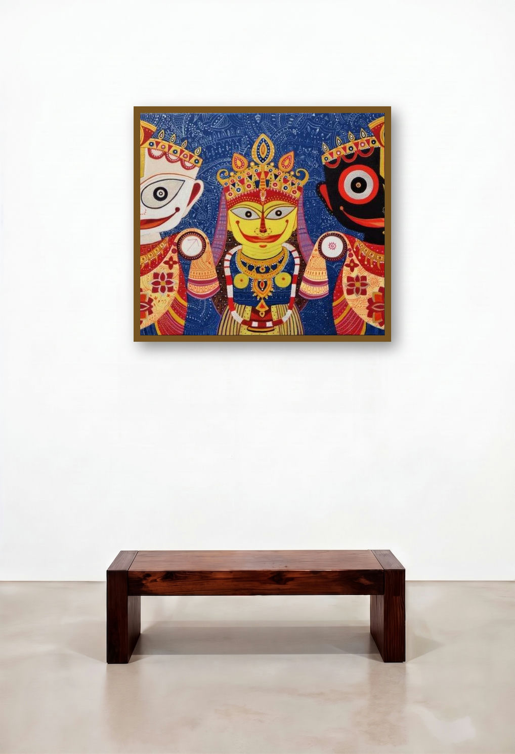 Triratna 3 (Divine Trio: Jagannath, Balabhadra, and Subhadra)