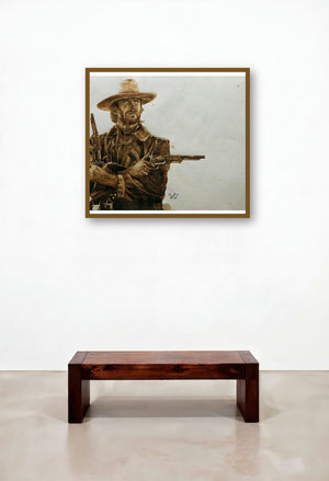 True Grit (Solitude) by artist Gaurav Dinesh displayed in a Industrial Hotel Suite