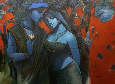Tune Of Love 7 Painting by Subrata Das | ArtZolo.com