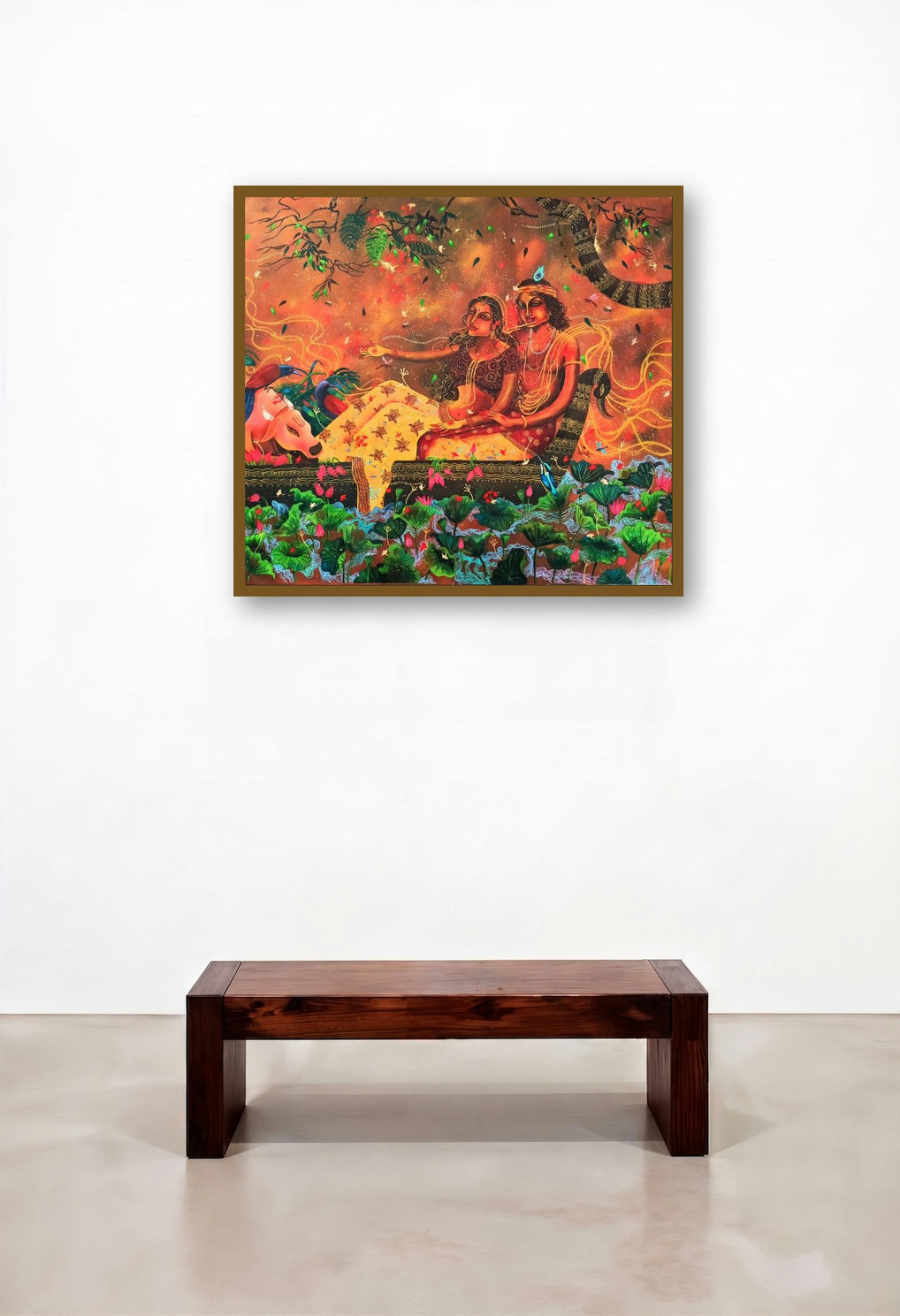 Tune Of Love (Journey of Love) by artist Lisha N T displayed in a Contemporary Living Room