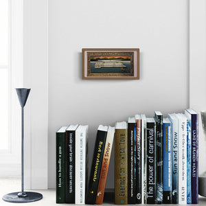 In-situ view of Unknown's 'Udaipur Lake Palace Miniature' painting in a room