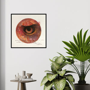 In-situ view of Amalesh Das's 'Under Surveillance 3 (Watching Over)' painting in a room