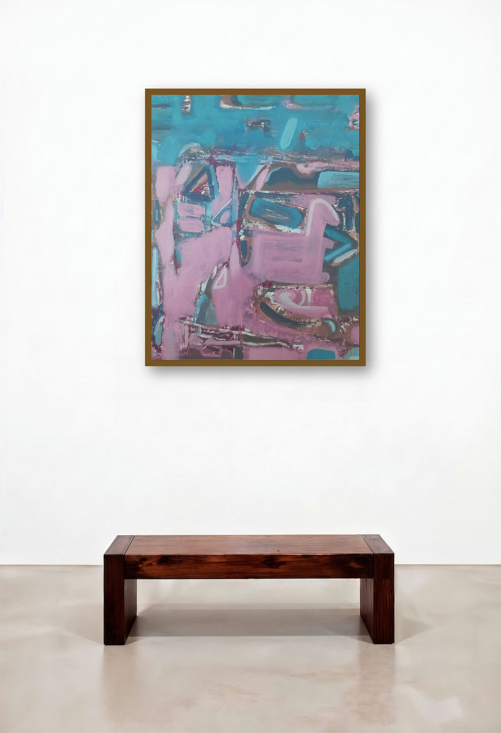 Unknown Layers 5 (Dreamscape) by artist Sameer Dixit displayed in a Classic Dining Room