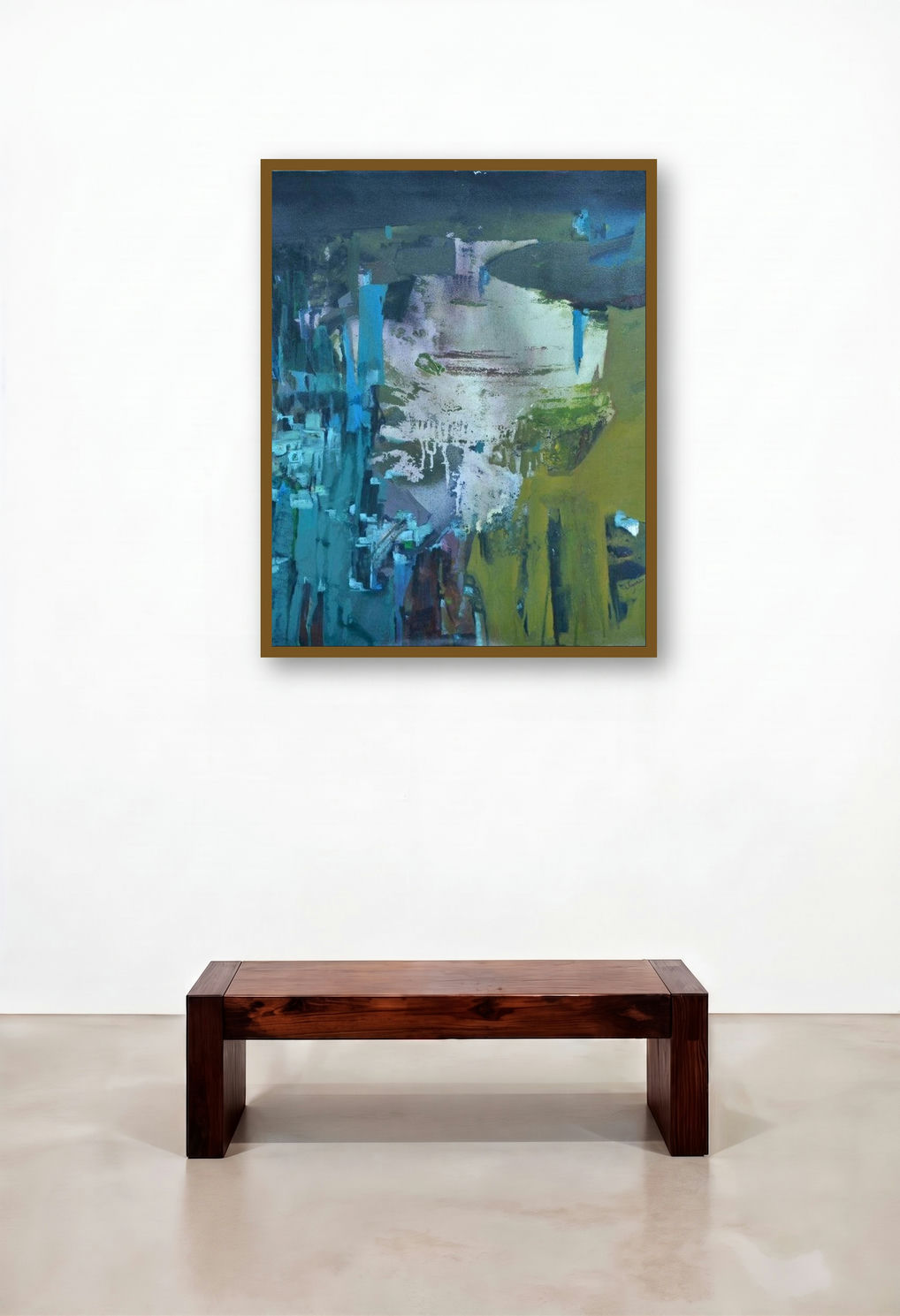 Unleashed (Nocturnal Bloom) by artist Jayshree Savani displayed in a Industrial Study