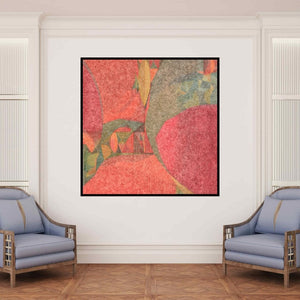 In-situ view of Bhushan Bhombale's 'Untiteld 13' painting in a room