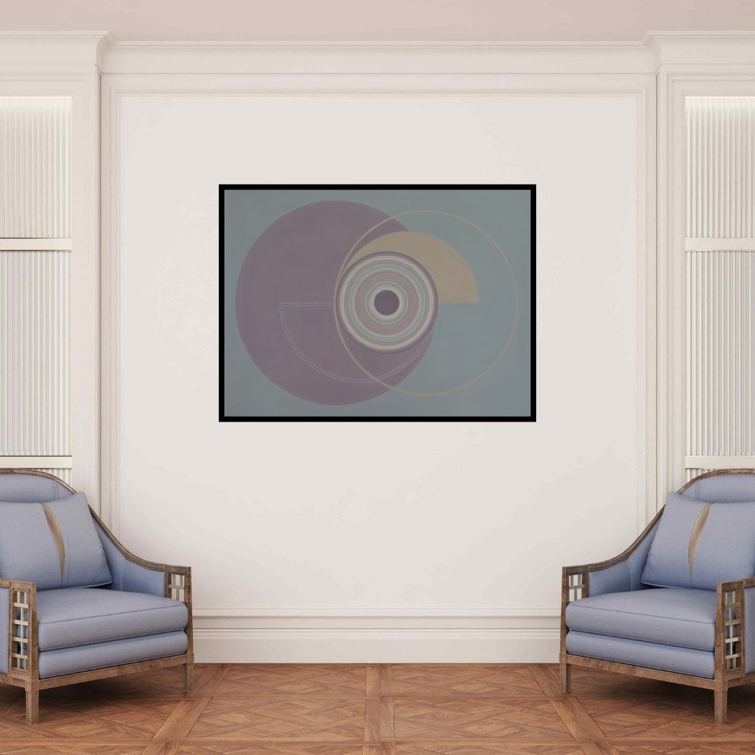 In-situ view of Dhruti Mahajan's 'Untitled 1' painting in a room