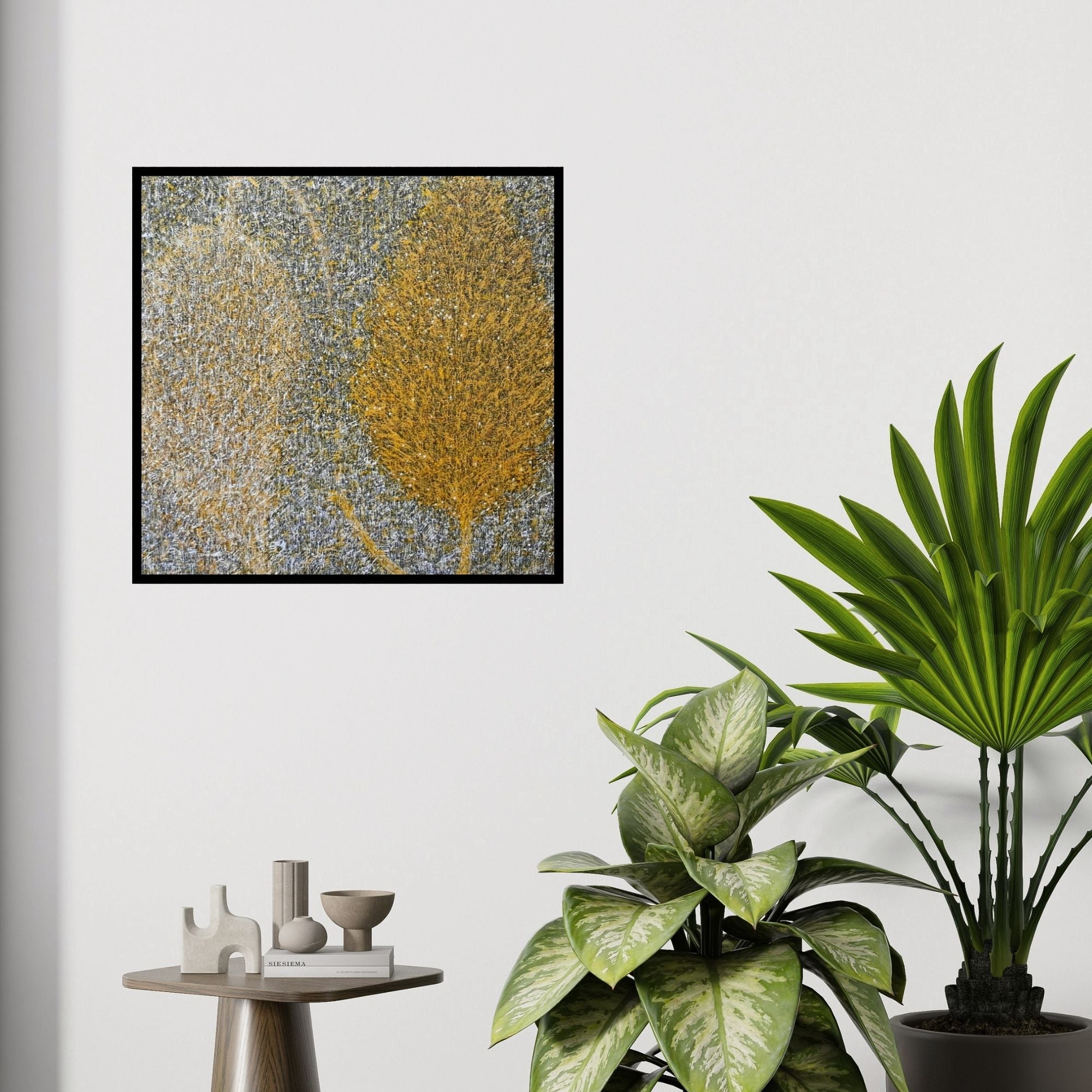 In-situ view of Suraj Lohar's 'Untitled 1' painting in a room