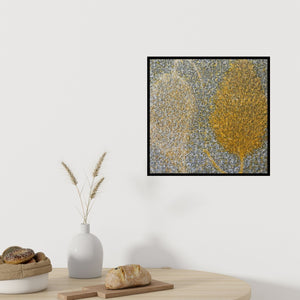 Preview of 'Untitled 1' Painting by Suraj Lohar shown on a wall in a furnished room.