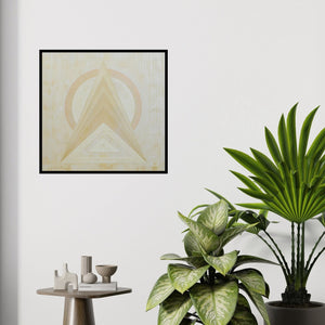 In-situ view of Dipa Das's 'Untitled 1 (Celestial Ascent**)' painting in a room