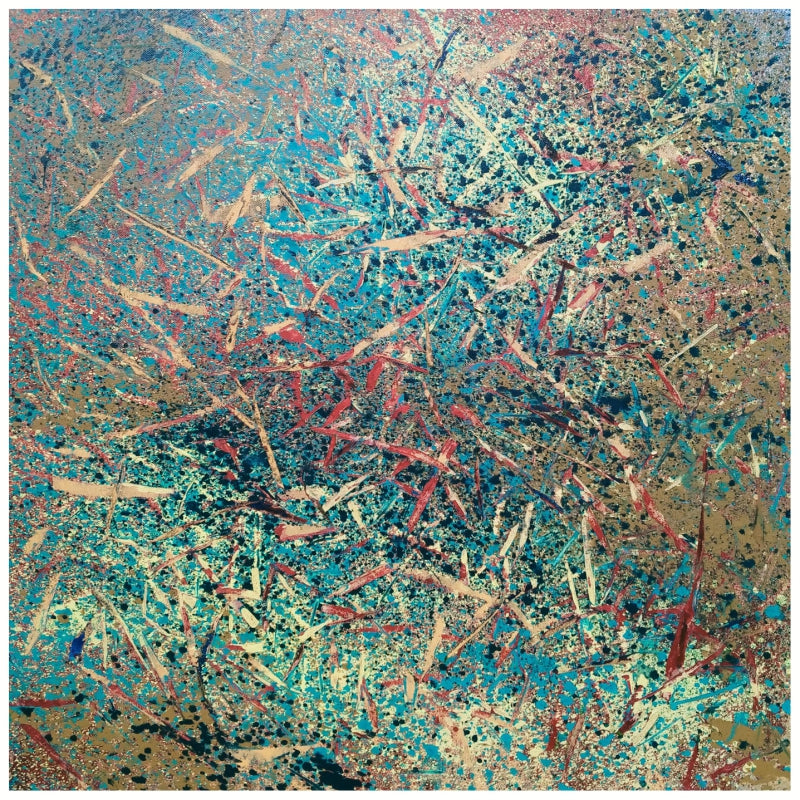 'Untitled 1' abstract acrylic painting by artist Aditi Chakravarty, 24x24 inch, on canvas