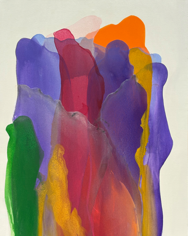 Untitled 1' abstract acrylic painting by artist Vijay Shelar, 45x35 inch, on canvas