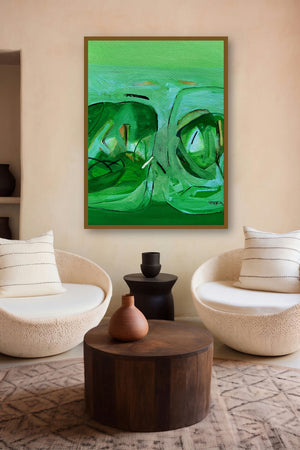 Untitled 109 (Title:contemporary art) by artist Vivek Nimbolkar displayed in a Modern gallery