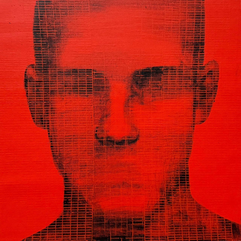 'Untitled 11' figurative acrylic painting by artist Sunil Padwal, 12x12 inch, on canvas