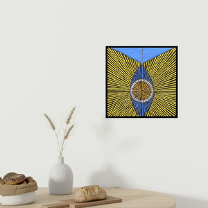 In-situ view of Sandesh Khule's 'Untitled 118' painting in a room