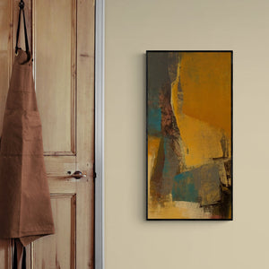In-situ view of Siddhesh Rane's 'Untitled 119' painting in a room