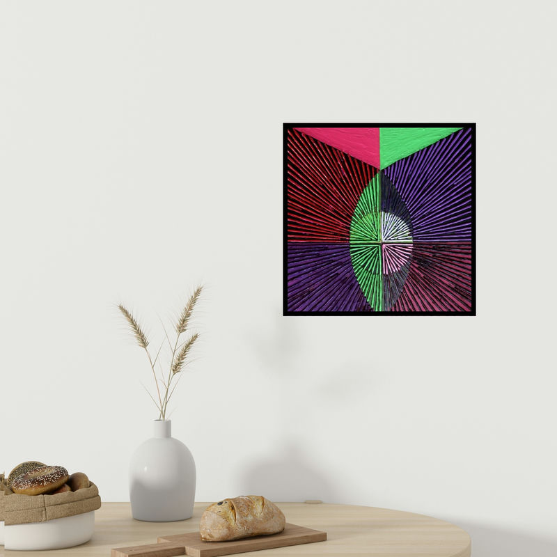 In-situ view of Sandesh Khule's 'Untitled 121' painting in a room