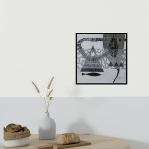 In-situ view of Narendra Jatav's 'Untitled 121 (Cosmic Dance)' painting in a room