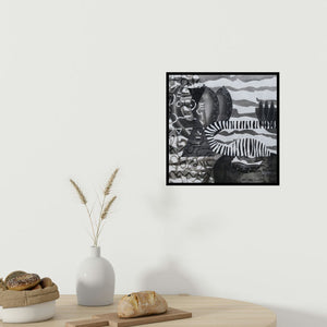 In-situ view of Narendra Jatav's 'Untitled 122 (Cosmic Tapestry)' painting in a room