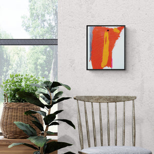 In-situ view of Ashvini Vidhate's 'Untitled 14 (Solar Flare)' painting in a room