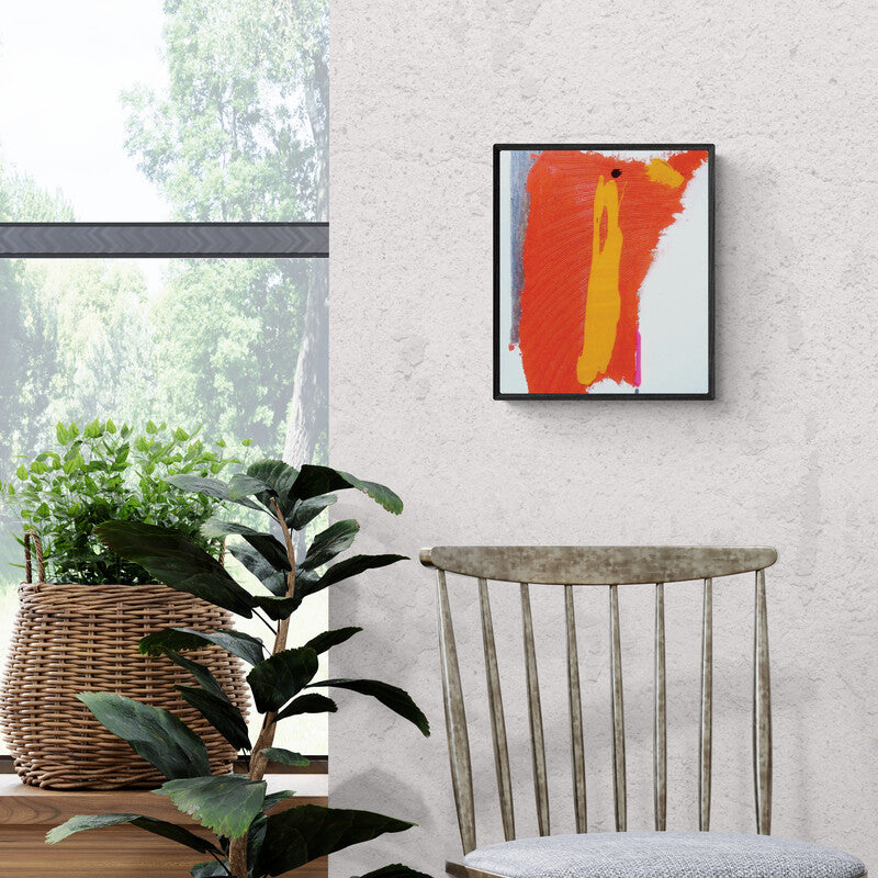 In-situ view of Ashvini Vidhate's 'Untitled 14 (Solar Flare)' painting in a room