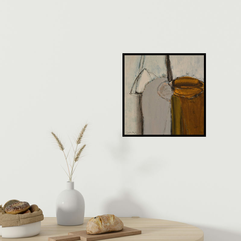 In-situ view of Yogesh Patil's 'Untitled 14' painting in a room