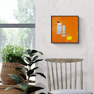 In-situ view of Ashvini Vidhate's 'Untitled 15 (Cosmic Dance)' painting in a room