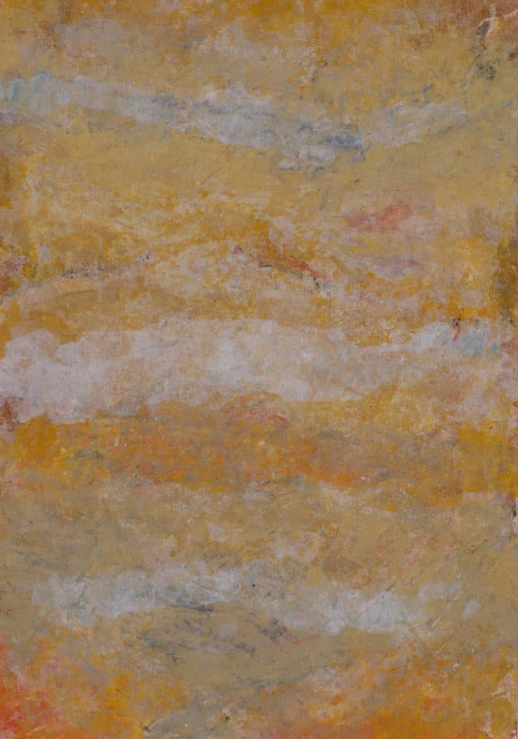 'Untitled 15' abstract acrylic painting by artist Sharad Tarde, 19x13 inch, on paper