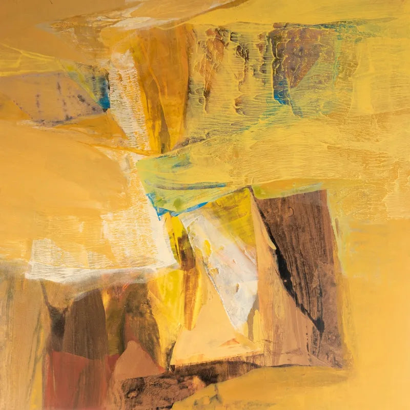 Abstract acrylic painting titled 'Untitled 153', 24x24 inch, by artist Siddhesh Rane on Canvas