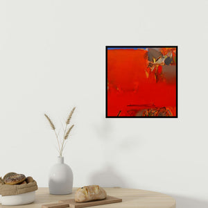 In-situ view of Shrikant Kadam's 'Untitled 156' painting in a room