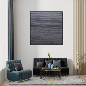 Preview of 'Untitled 16 (Grooved Terrain)' Painting by Hansodnya Thambe shown on a wall in a furnished room.