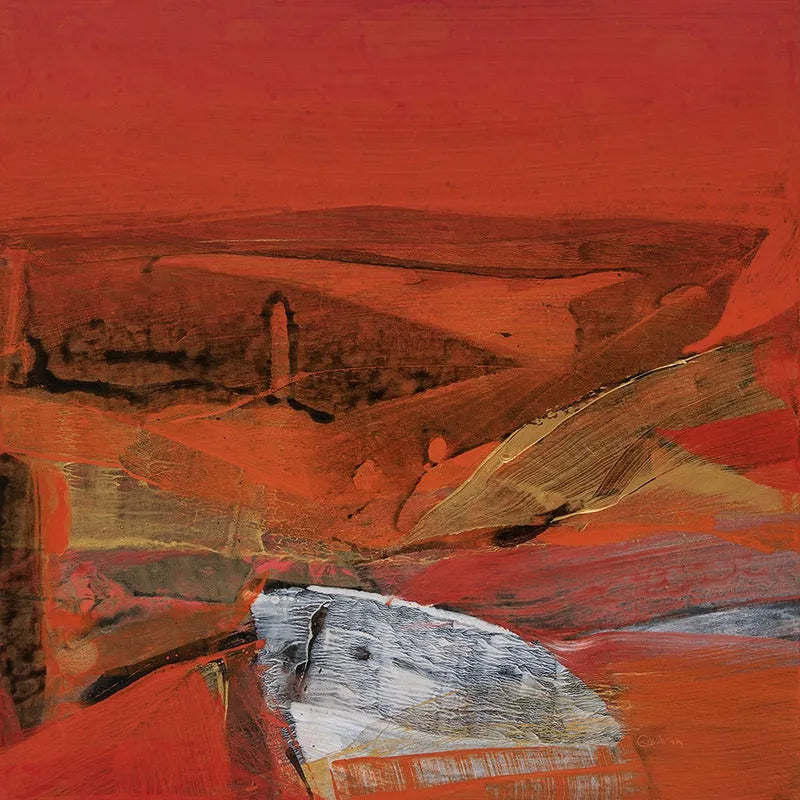 Abstract acrylic painting titled 'Untitled 161', 20x20 inch, by artist Siddhesh Rane on Canvas