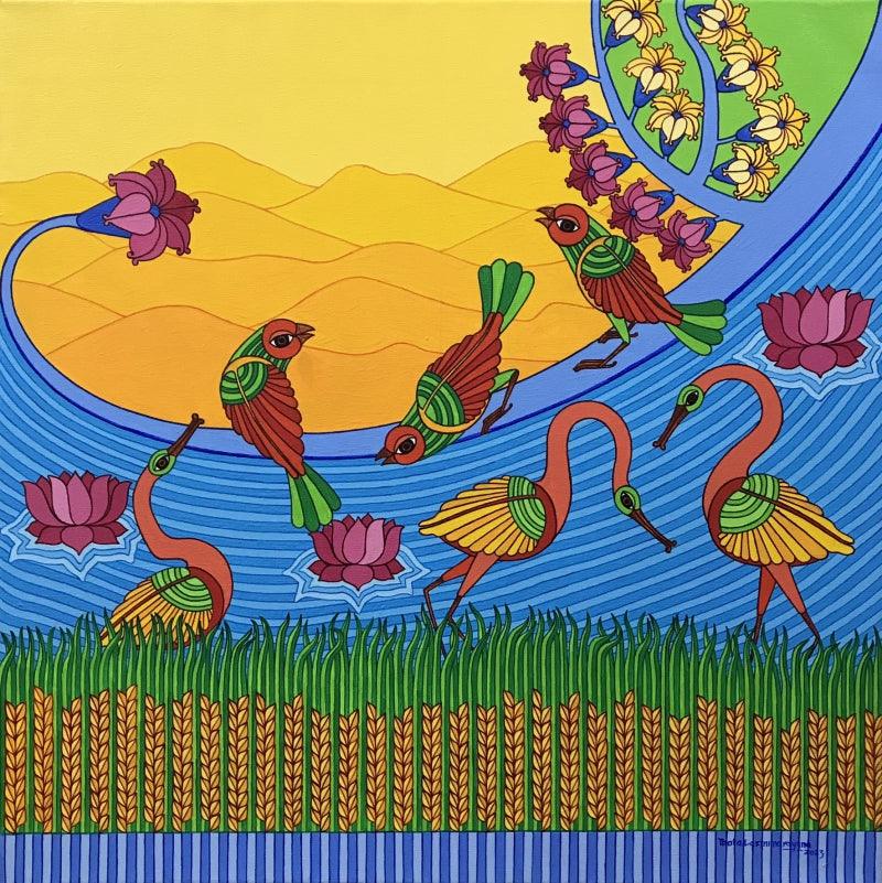 Untitled 17 painting by Thota Laxminarayana