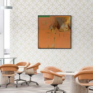 In-situ view of Shrikant Kadam's 'Untitled 174 (Shifting Realities)' painting in a room