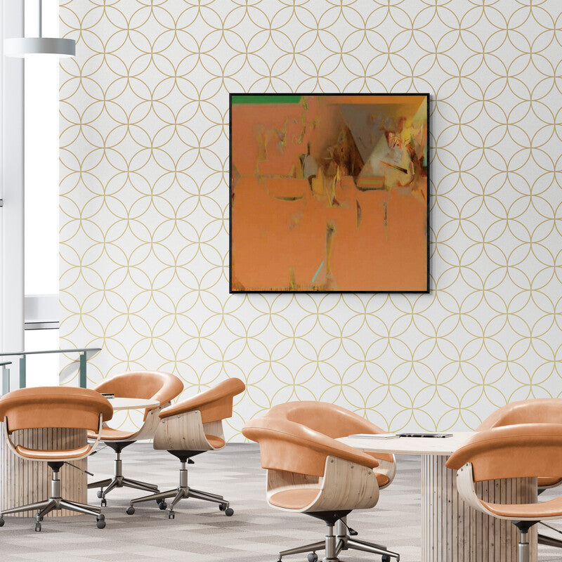 In-situ view of Shrikant Kadam's 'Untitled 174 (Shifting Realities)' painting in a room