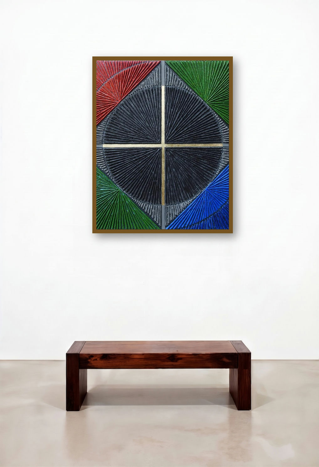 Untitled 186 (Harmonious Balance) by artist Sandesh Khule displayed in a Designer Lounge