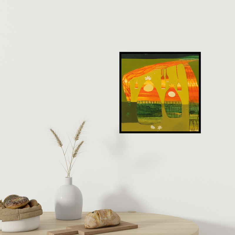 In-situ view of Vaishali Patil's 'Untitled 2' painting in a room