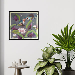 In-situ view of Nur Ali's 'Untitled 2' painting in a room