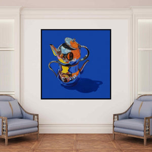 In-situ view of Anjaneyulu G's 'Untitled 2' painting in a room