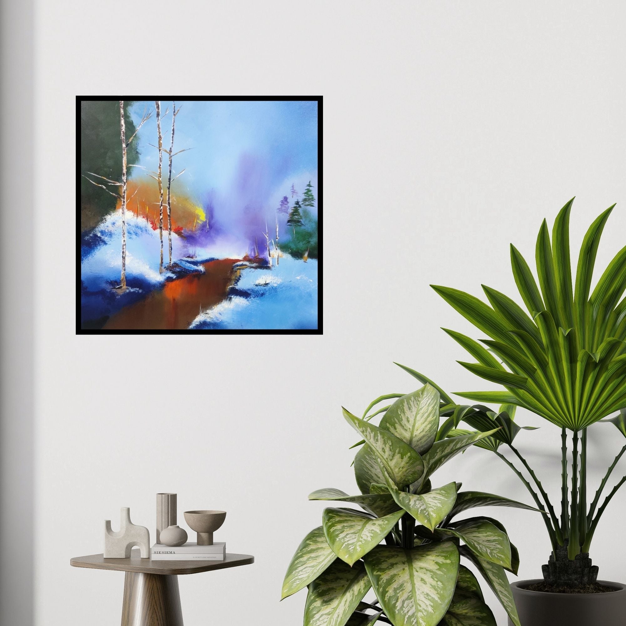 In-situ view of Sanjay Dhawale's 'Untitled 2' painting in a room