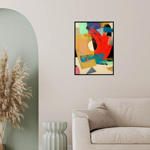 In-situ view of Yashwant Pawar's 'Untitled 2' painting in a room