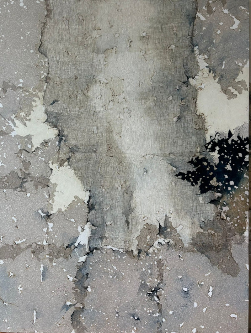 'Untitled 2' abstract acrylic painting by artist Madhuri Kathe, 48x36 inch, on canvas