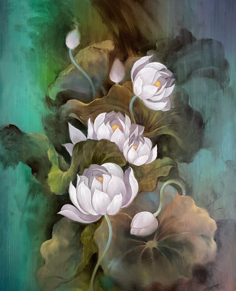 'Untitled 2' nature oil painting by artist Namdev M Patil, 42x32 inch, on canvas