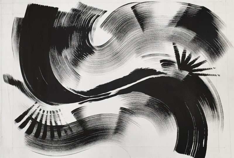 Untitled 2' abstract acrylic painting by artist Anand Kamdar, 24x36 inch, on canvas