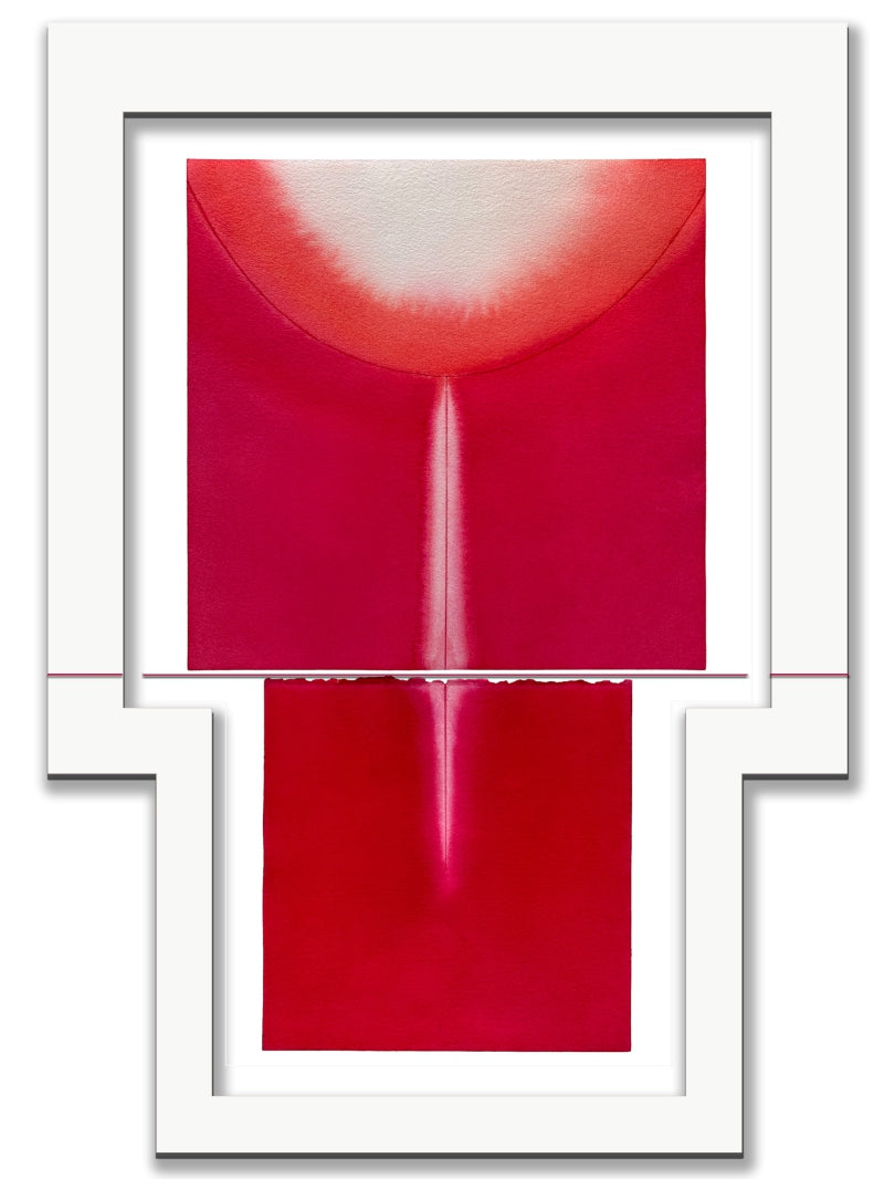 'Untitled 21' abstract ink drawing by artist Prashant Dhadve, 30x20 inch, on paper