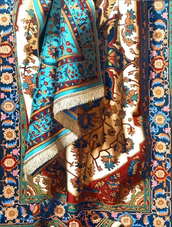 Still-life mixed-media painting titled 'Untitled 21', 40x30 inch, by artist Shashikant Dhotre on Paper