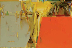 Abstract acrylic painting titled 'Untitled 212', 48x72 inches, by artist Shrikant Kadam on Canvas