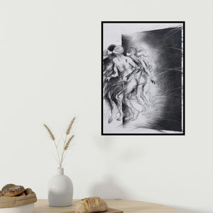 Sajal Patra's 'Untitled 22 (Into the Light**)' painting visualized above a sofa in a contemporary room.