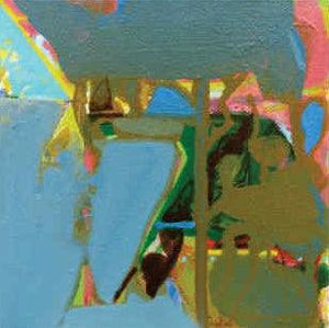 Untitled 254 (Hidden Depths) by Shrikant Kadam, Original Acrylic Abstract Painting on Canvas, X-Small Square Wall Art