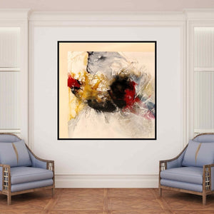 In-situ view of Sonam Sikarwar's 'Untitled 3' painting in a room